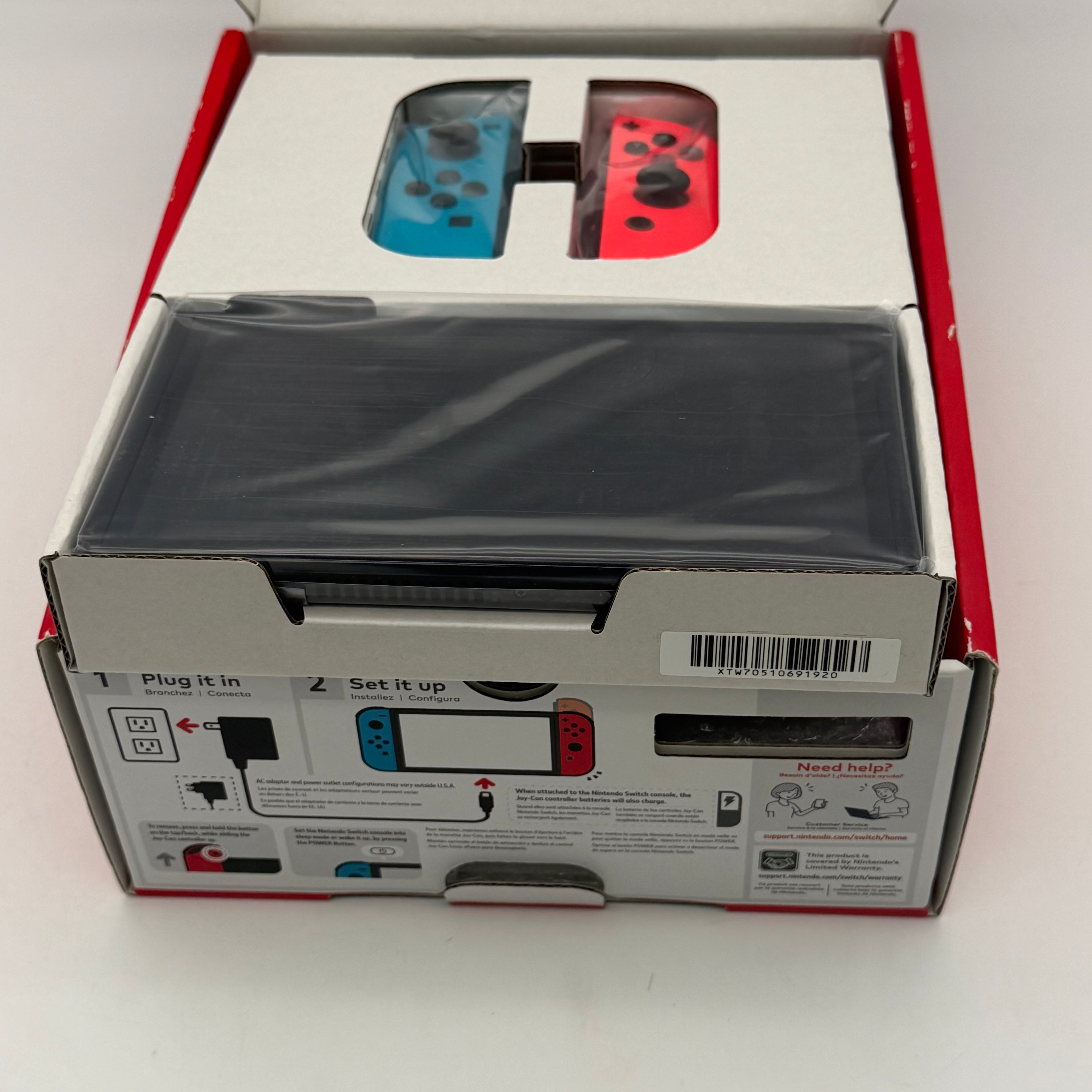 Nintendo Switch OLED Model HEG-001 Handheld Console 64GB Neon Red/Blue - New in Box