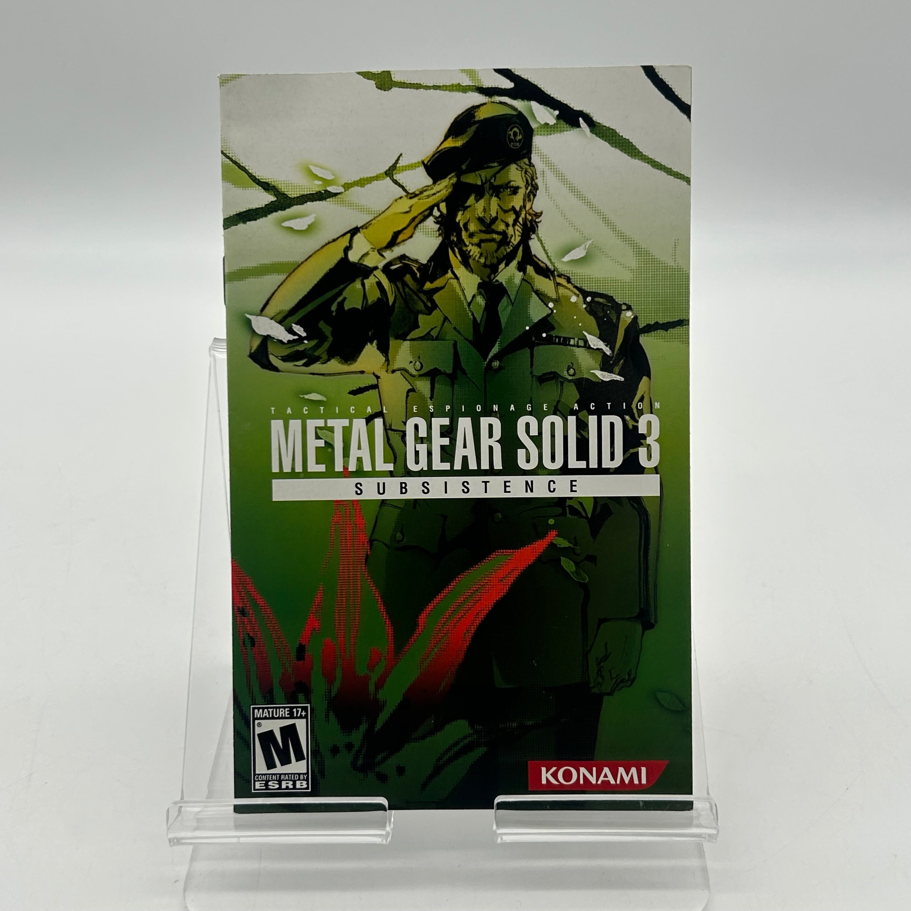 Playstation 2 Metal Gear Solid 3 Subsistence w/ Case & Manual