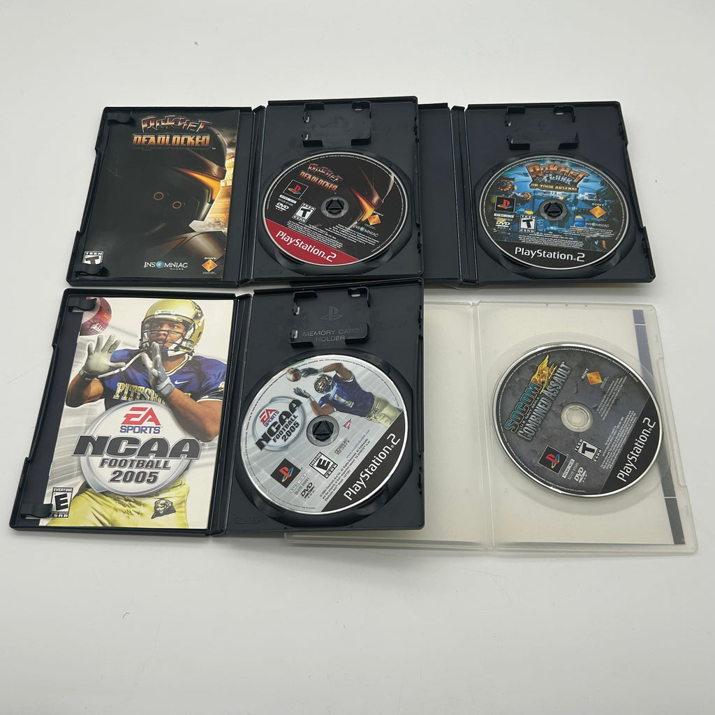 Sony PS2 Fat Console SCPH-30001 w/ 1 Controller, 4 Games, and Cable - TESTED Working
