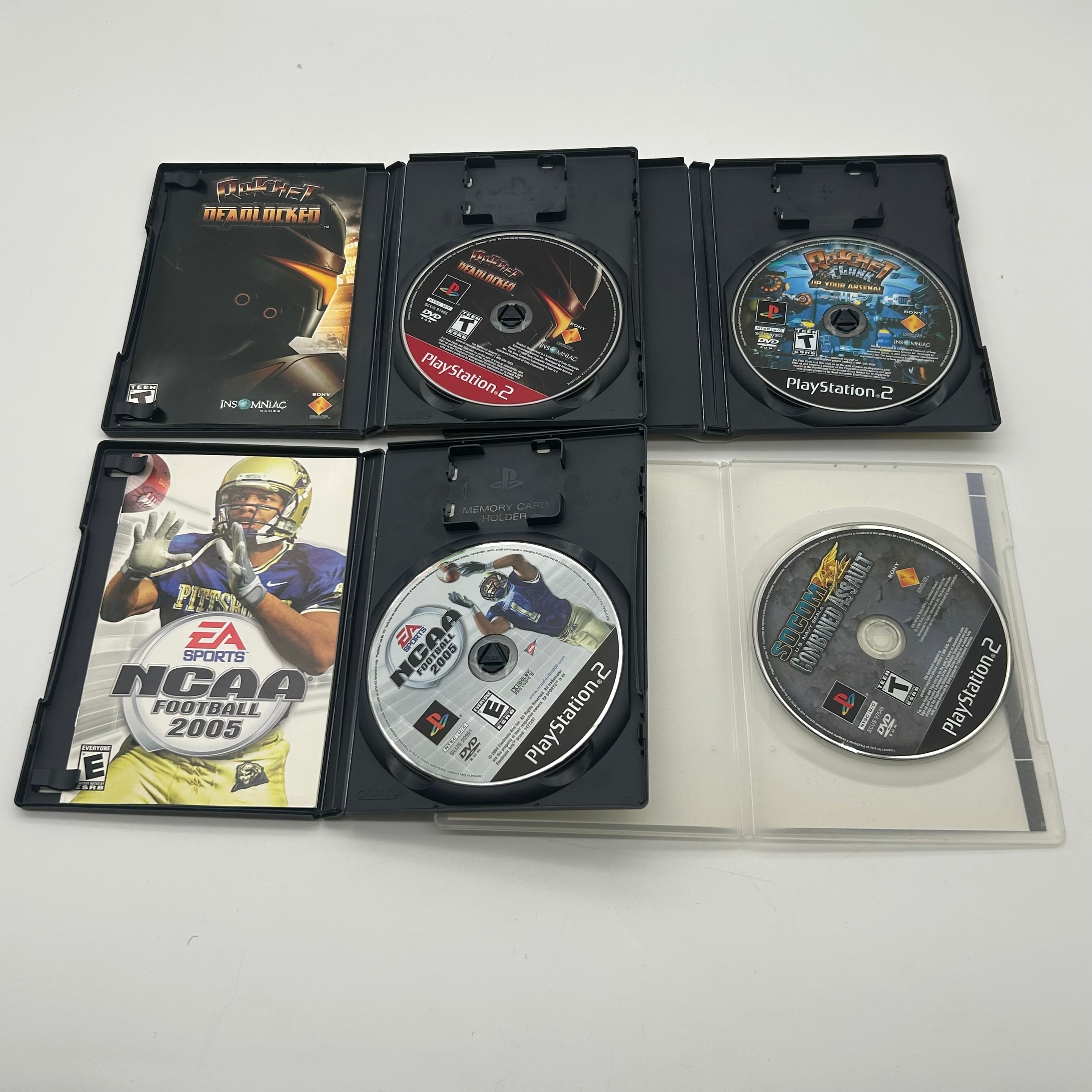 Sony PS2 Fat Console SCPH-30001 w/ 1 Controller, 4 Games, and Cable - TESTED Working