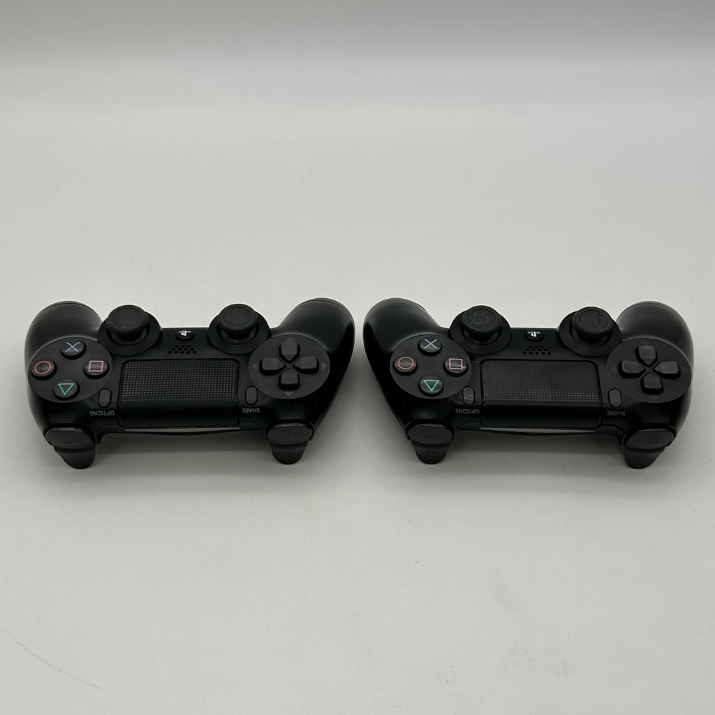 Sony PS4 Slim 1TB Console Black Bundle + 3 Games & 2 Controllers - Tested (Drift)