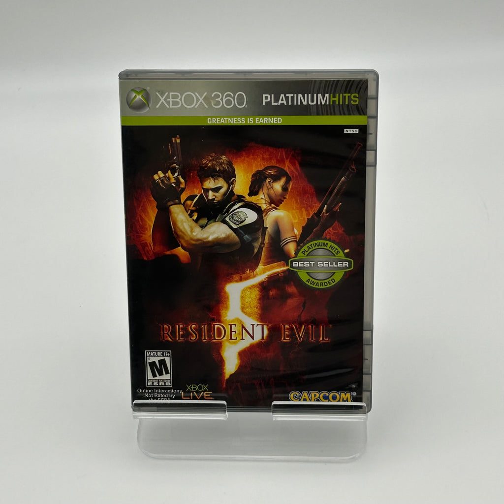 Microsoft Xbox 360 Resident Evil 5 Game With Manual and Case - Used