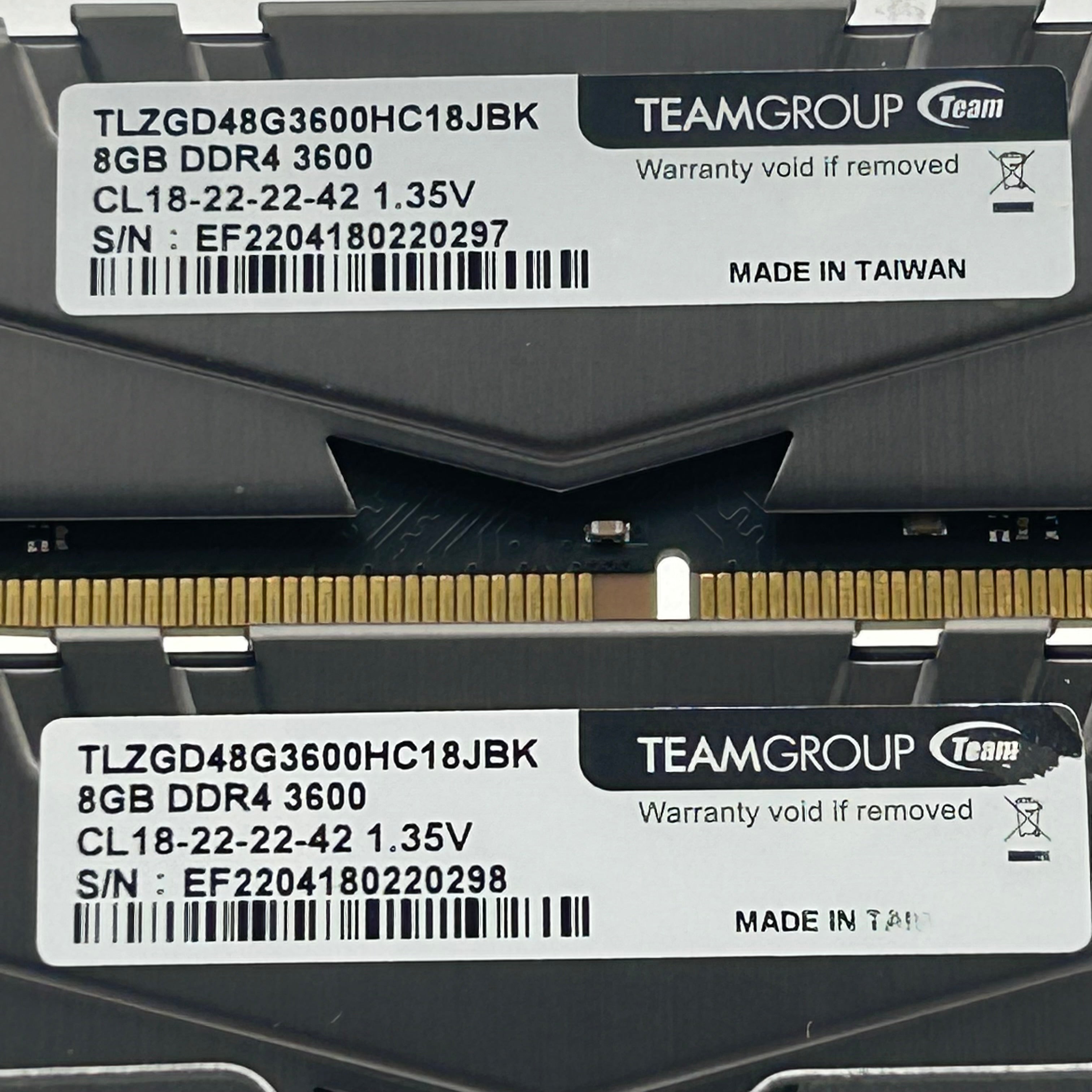 TeamGroup T-Force Vulcan 16GB (2x8GB) DDR4 3600MHz RAM