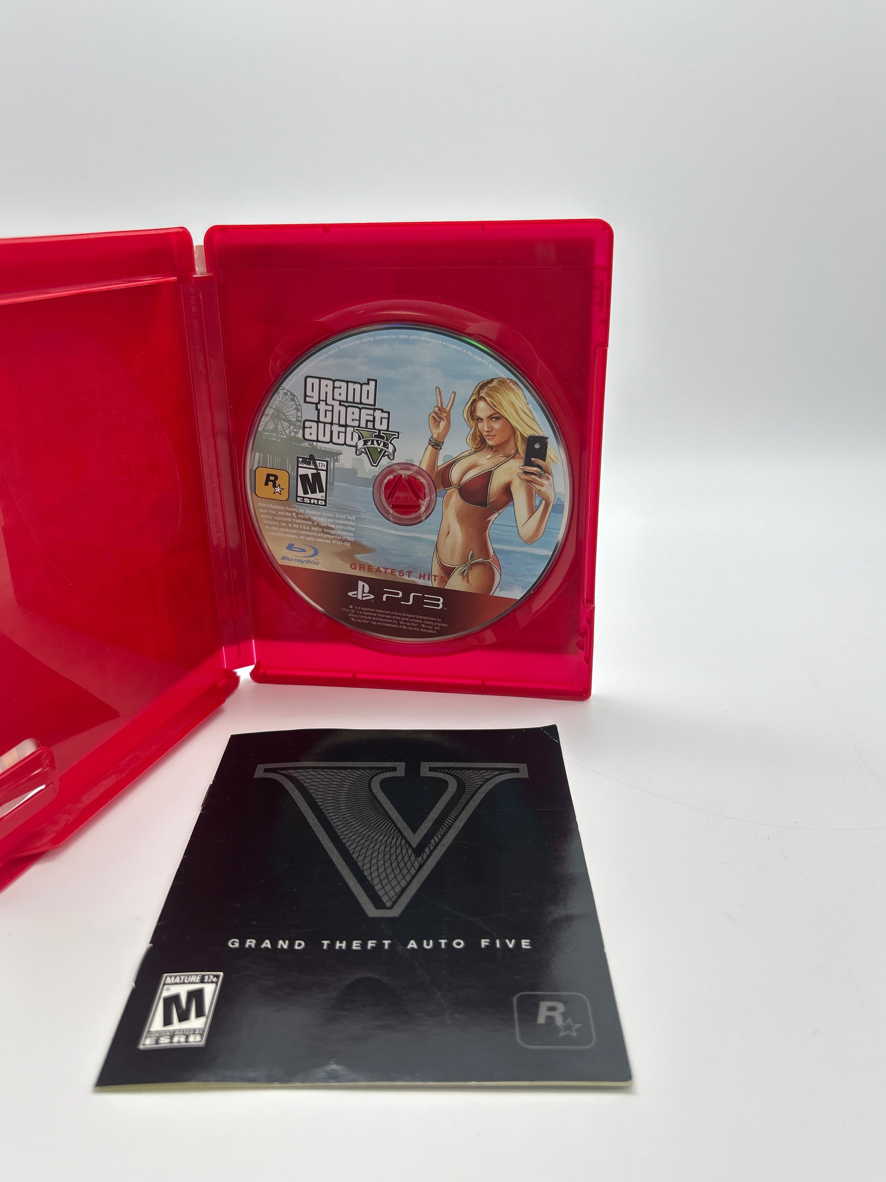 Grand Theft Auto V PlayStation 3 PS3 With Manual and Case - Used