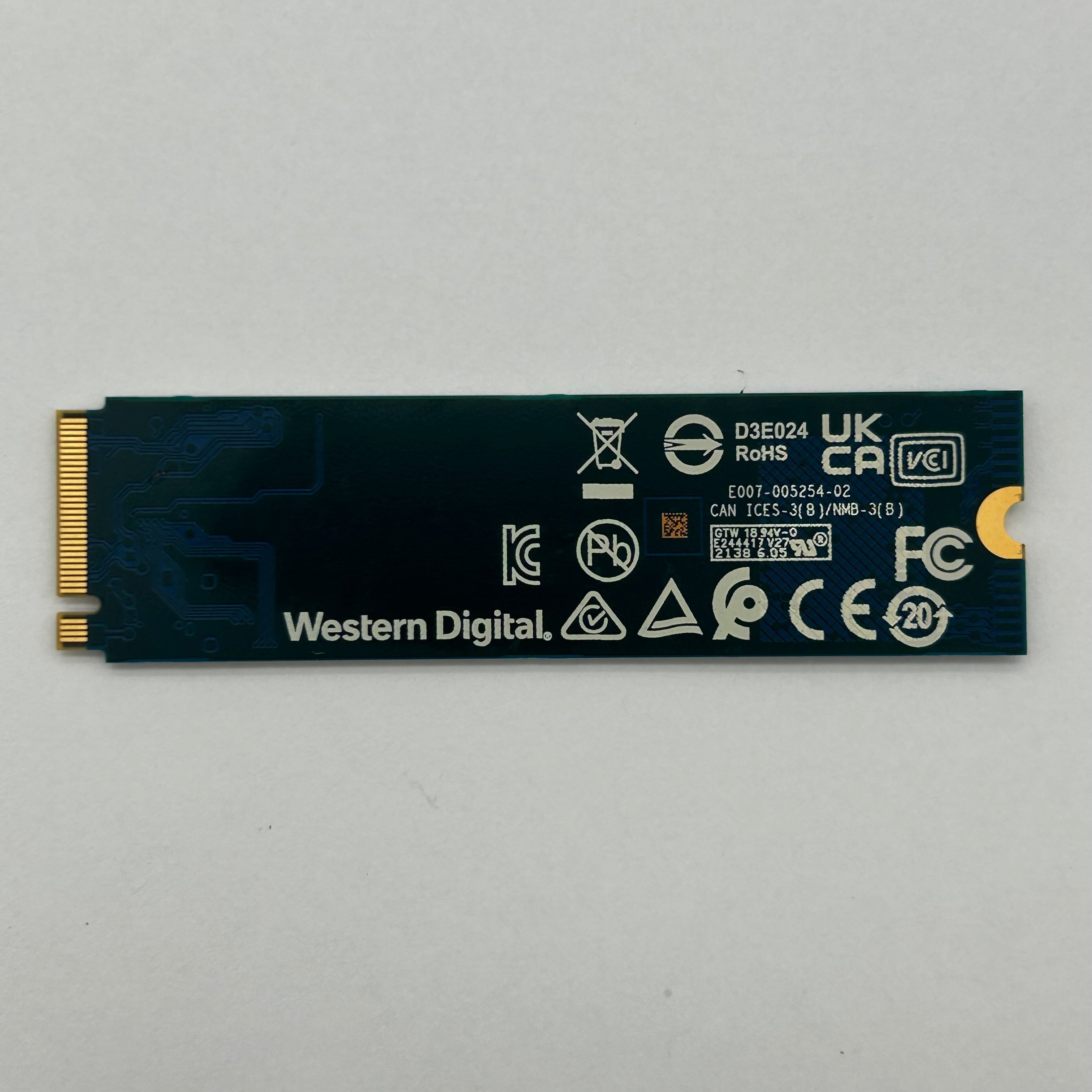 WD Blue SN570 500GB NVMe M.2 SSD - Untested