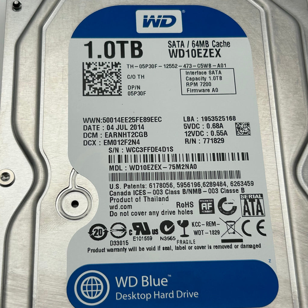 Western Digital WD10EZEX 1TB SATA 3.5 - Used