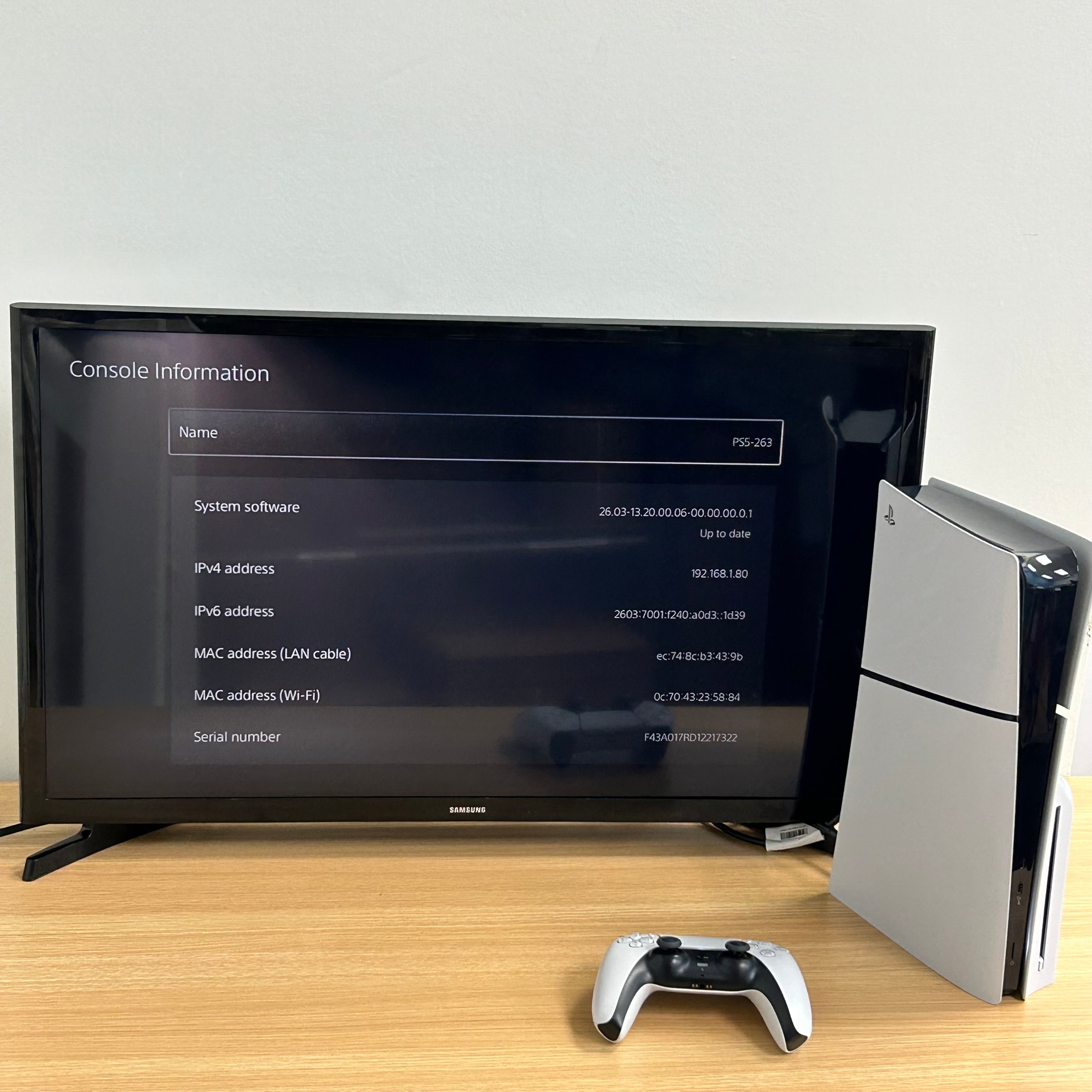 Sony PlayStation 5 Slim Disc Edition Console (CFI-2015) w/ 4 Games, Cords, Controller