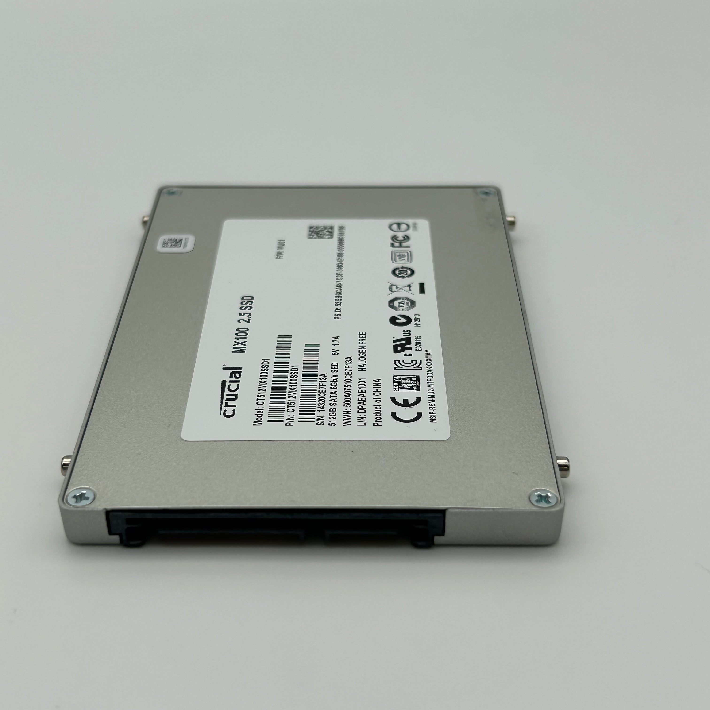 Crucial CT512MX100SSD1 MX100 512GB 2.5" SATA 6Gb/s SSD Blue - Used