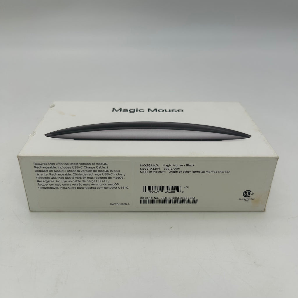 Apple Magic Mouse - Wireless Mouse - Black (A3204) - Used with box