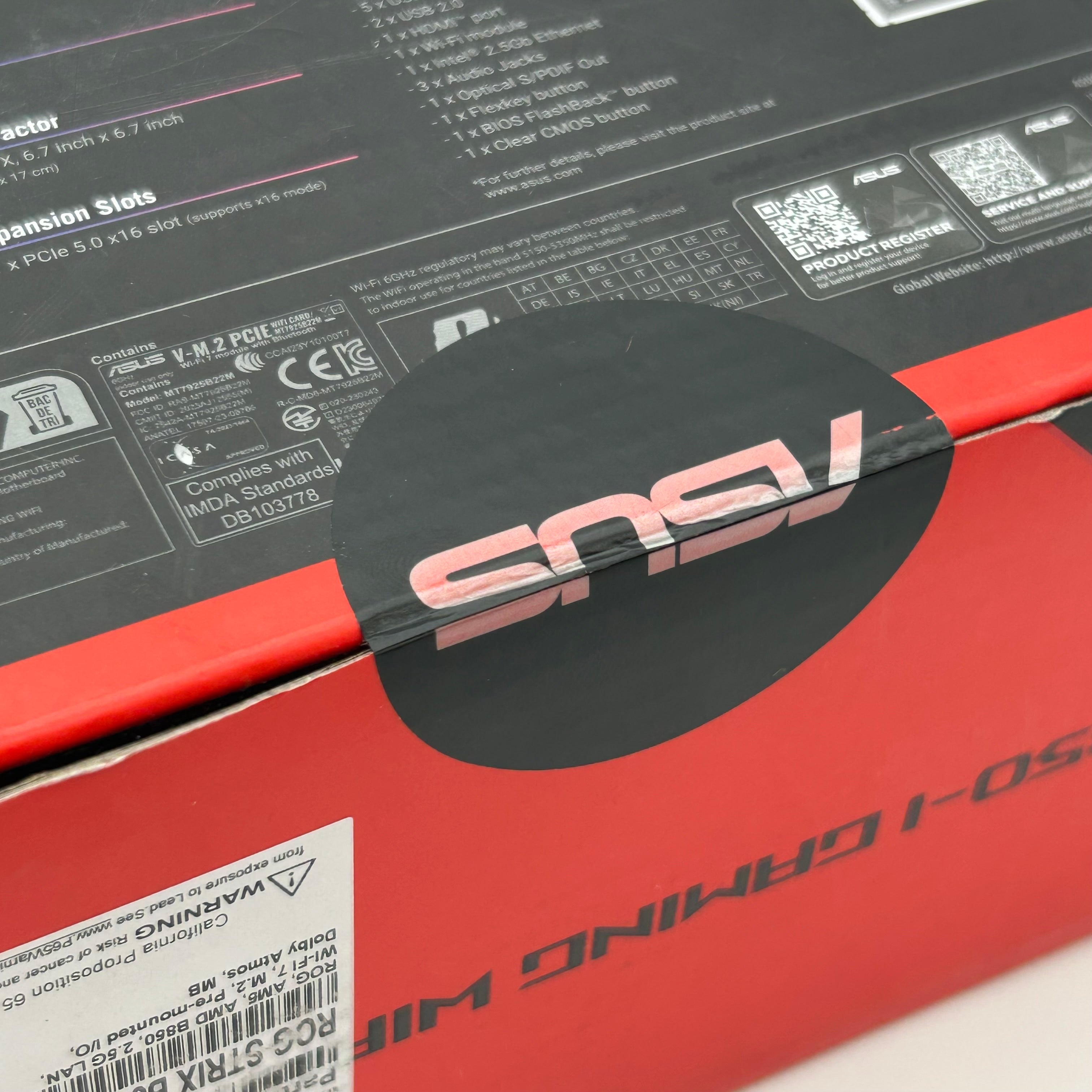 New Asus ROG Strix B850-I Gaming WiFi AM5 Mini-ITX AMD DDR5 Motherboard