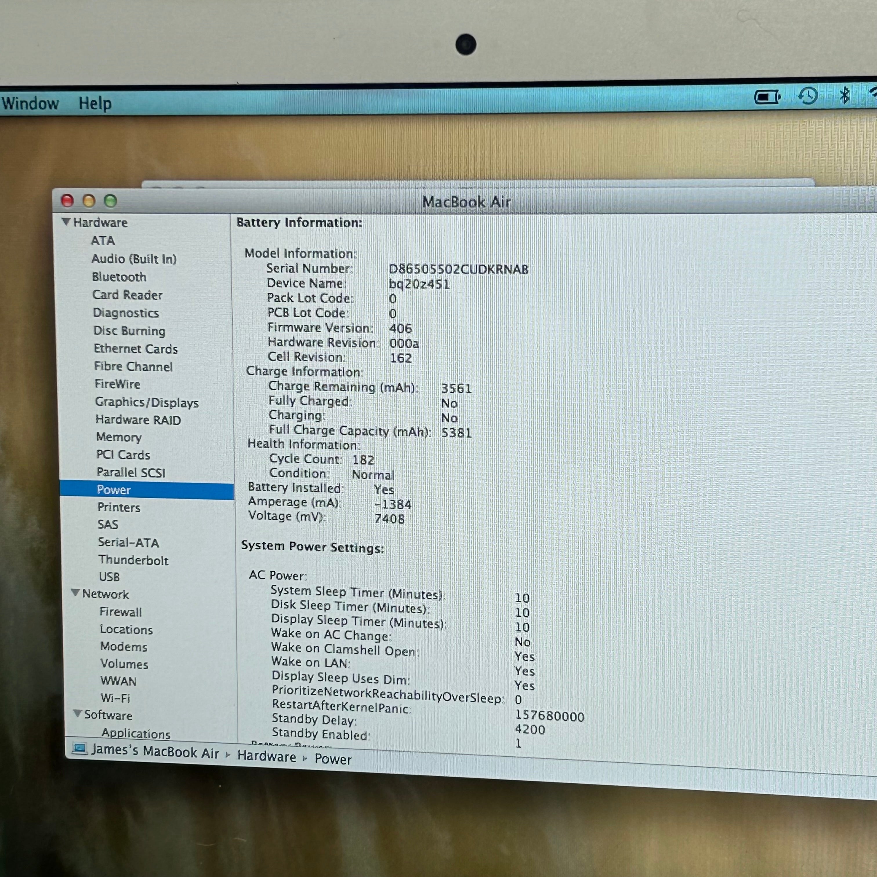 Apple MacBook Air 13", 128GB SSD, Intel Core i5 5th. Gen., 1.7GHz, 4GB RAM