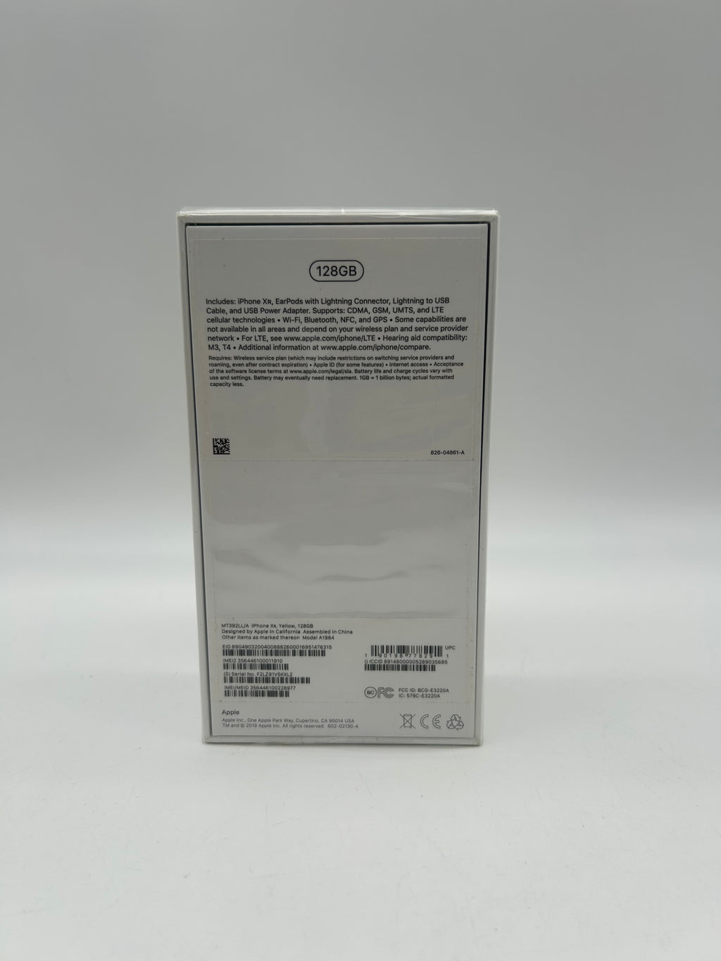 Unlocked Apple iPhone XR 128GB Yellow Cellular A1984 - New In Box