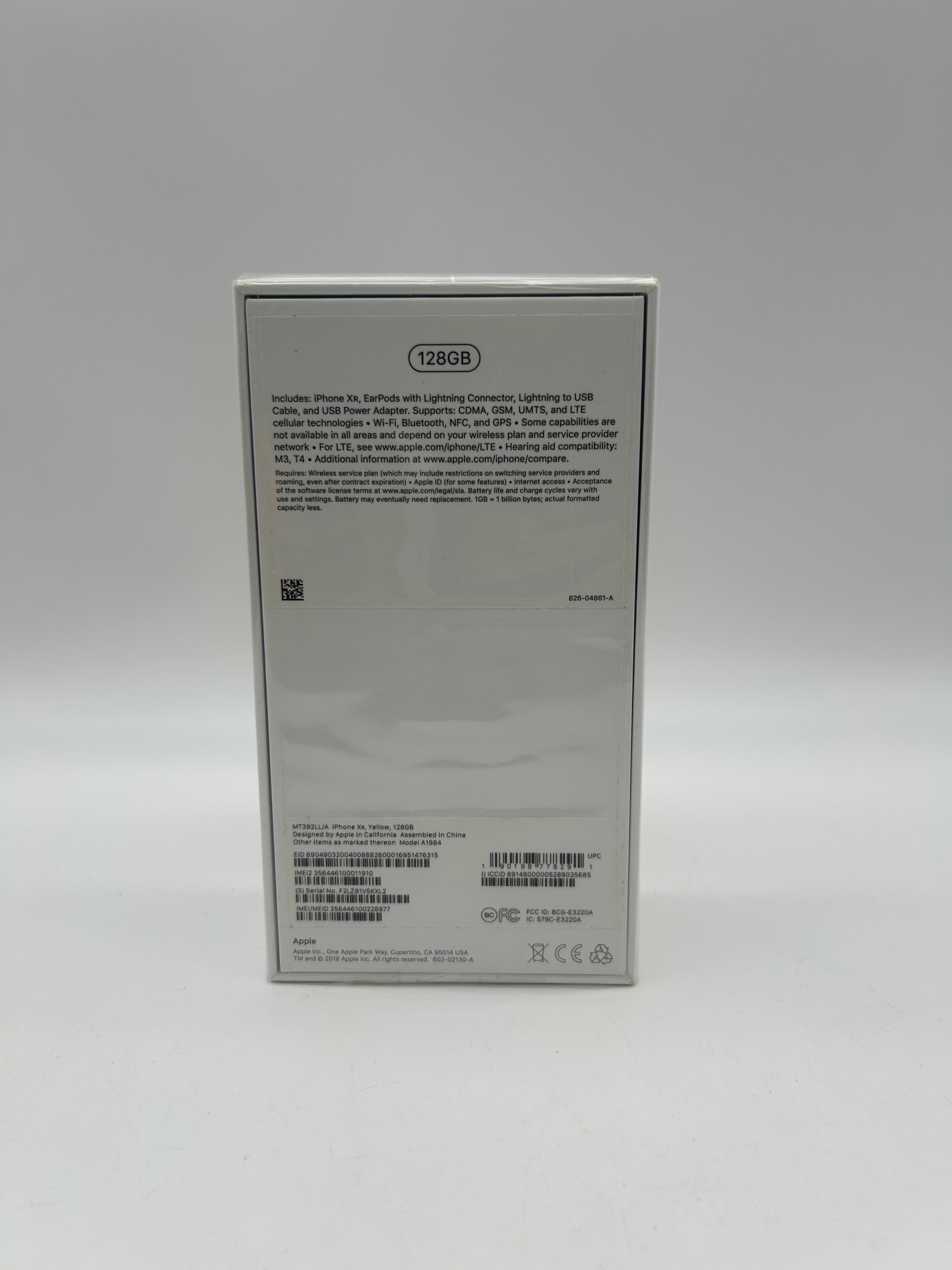 Unlocked Apple iPhone XR 128GB Yellow Cellular A1984 - New In Box