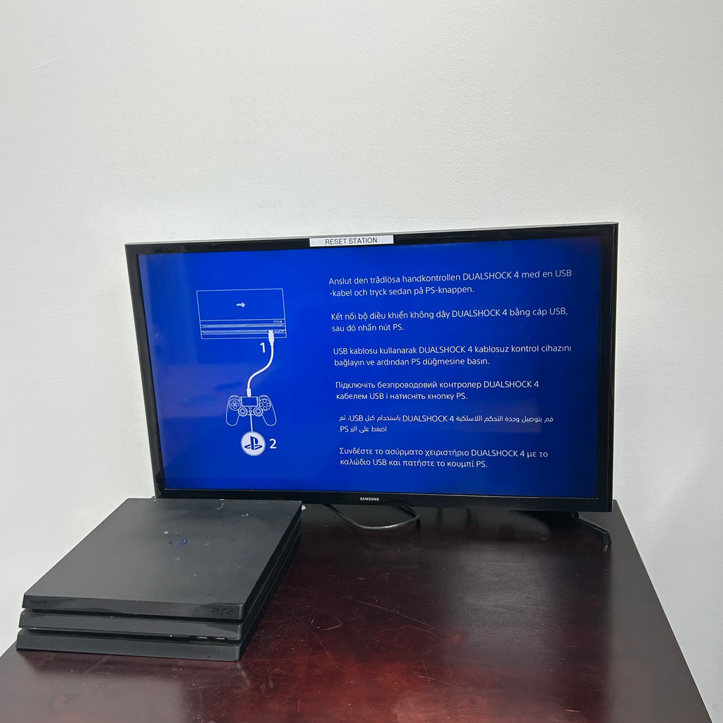 Sony PlayStation 4 Pro console 1TB bundle w/3 games & 2 controllers - Functional