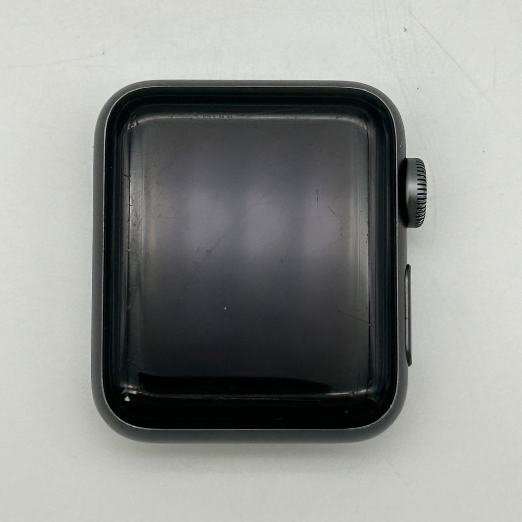 GPS Only Apple Watch Series 3 38MM Silver Aluminum Black Sport Band A1858