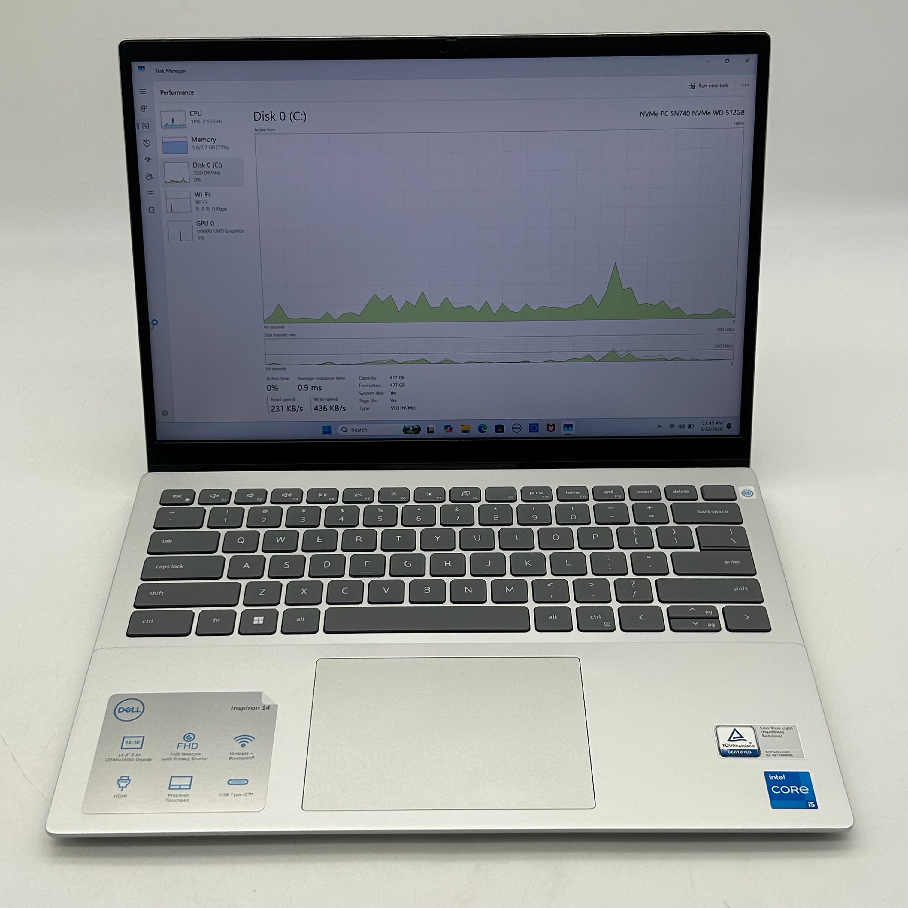 Dell Inspiron 5420 14" |Core i5 |12th Gen |8GB RAM| 512GB|