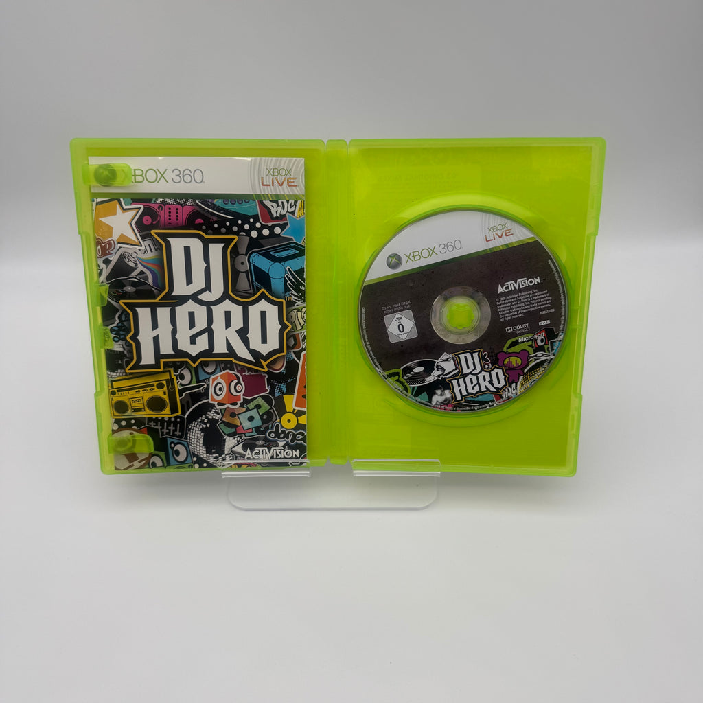 Xbox 360 DJ Hero Video Game Gold Boxed Condition (Used)