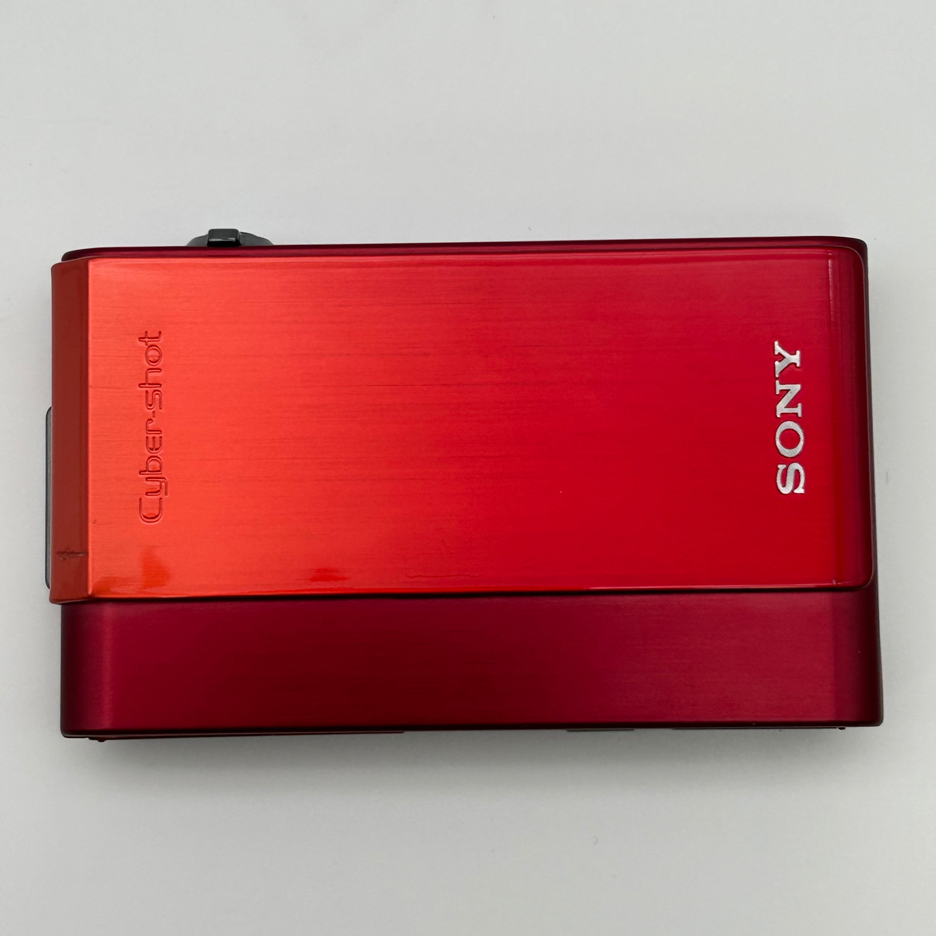 Sony DSC-T900 12.1MP CCD Red Digital Camera - Used