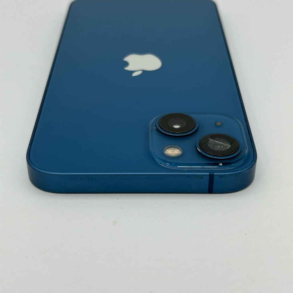 Unlocked Apple iPhone 13 128GB Blue  A2482 89% BH - Lens Cracked