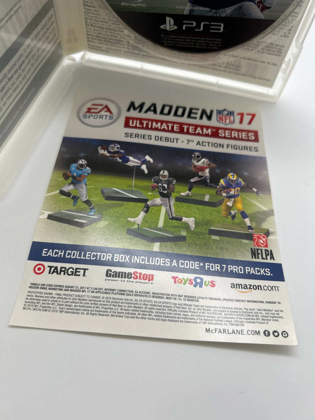 Playstation 3 Madden NFL 17 Video Game With Manual and Case - Used