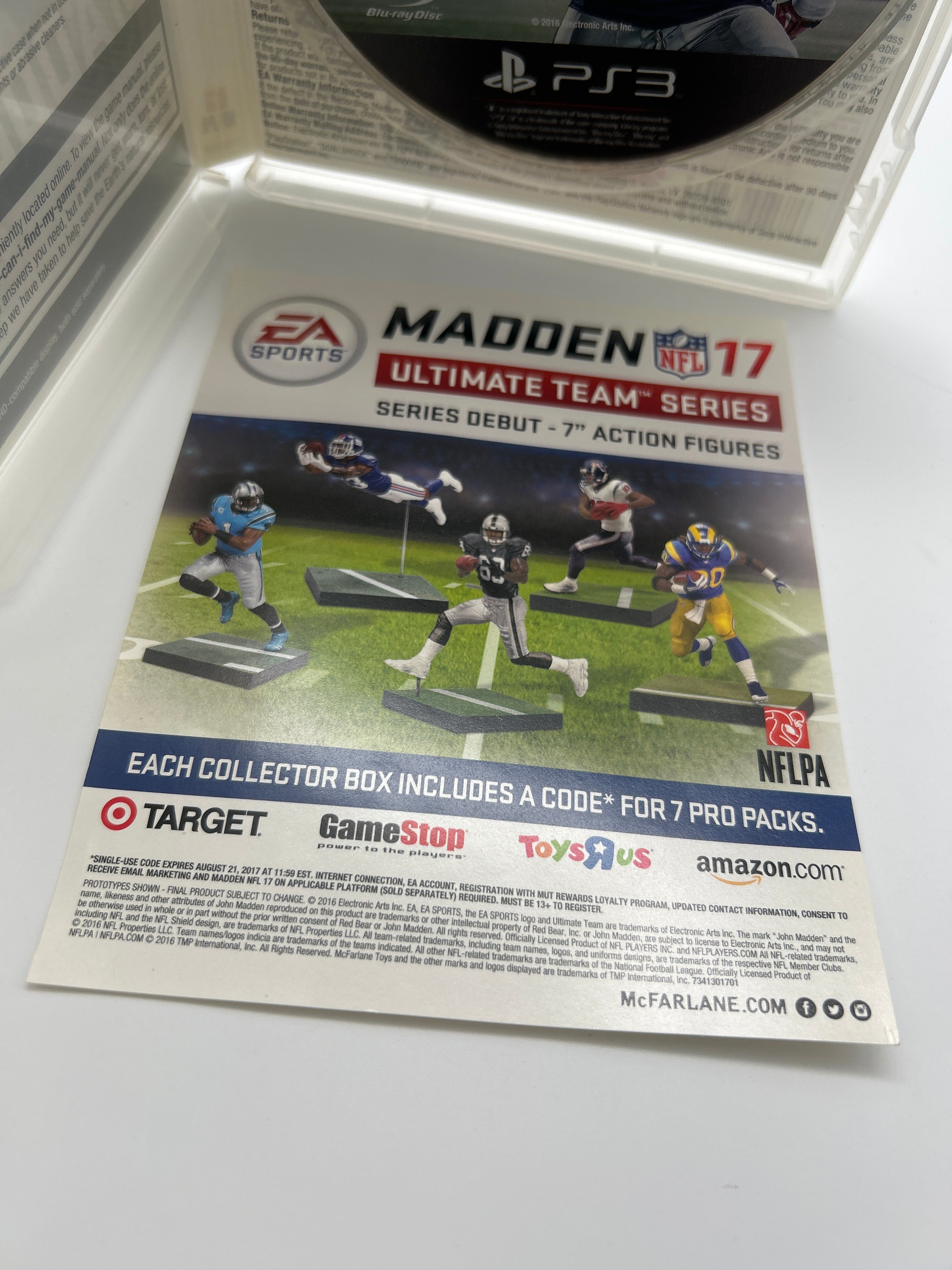 Playstation 3 Madden NFL 17 Video Game With Manual and Case - Used