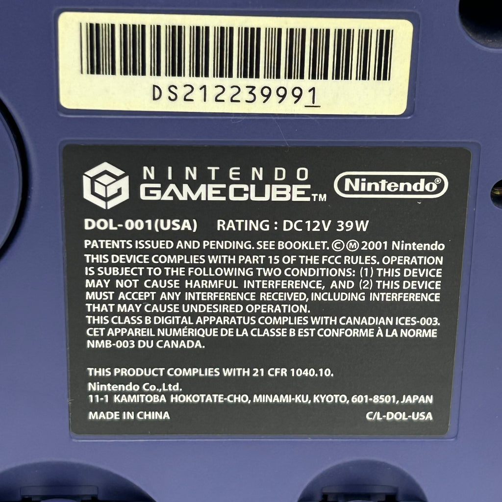 Nintendo GameCube DOL-001 Gaming System Purple