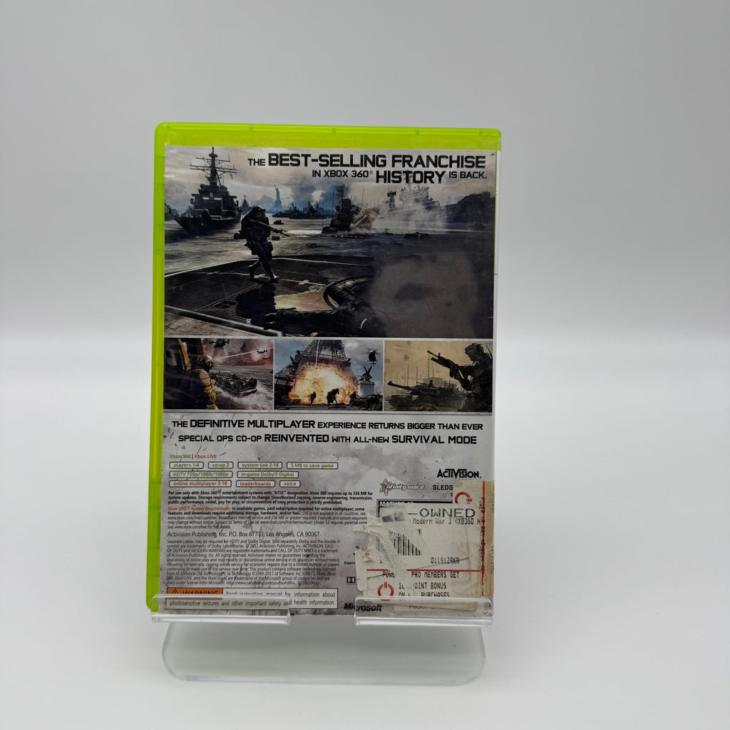 Xbox 360 Call of Duty Modern Warfare 3 Video Game with Box - Used