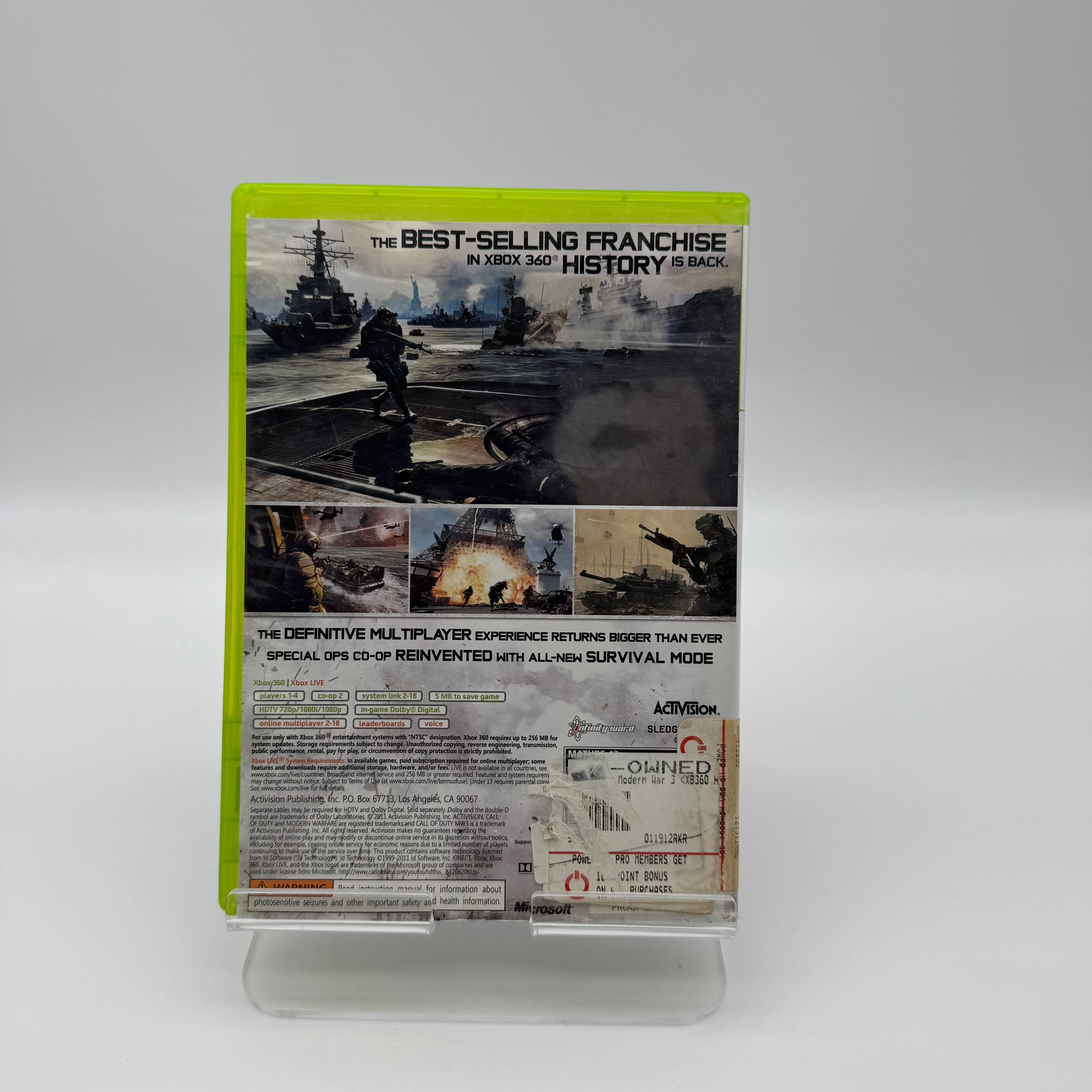 Xbox 360 Call of Duty Modern Warfare 3 Video Game with Box - Used