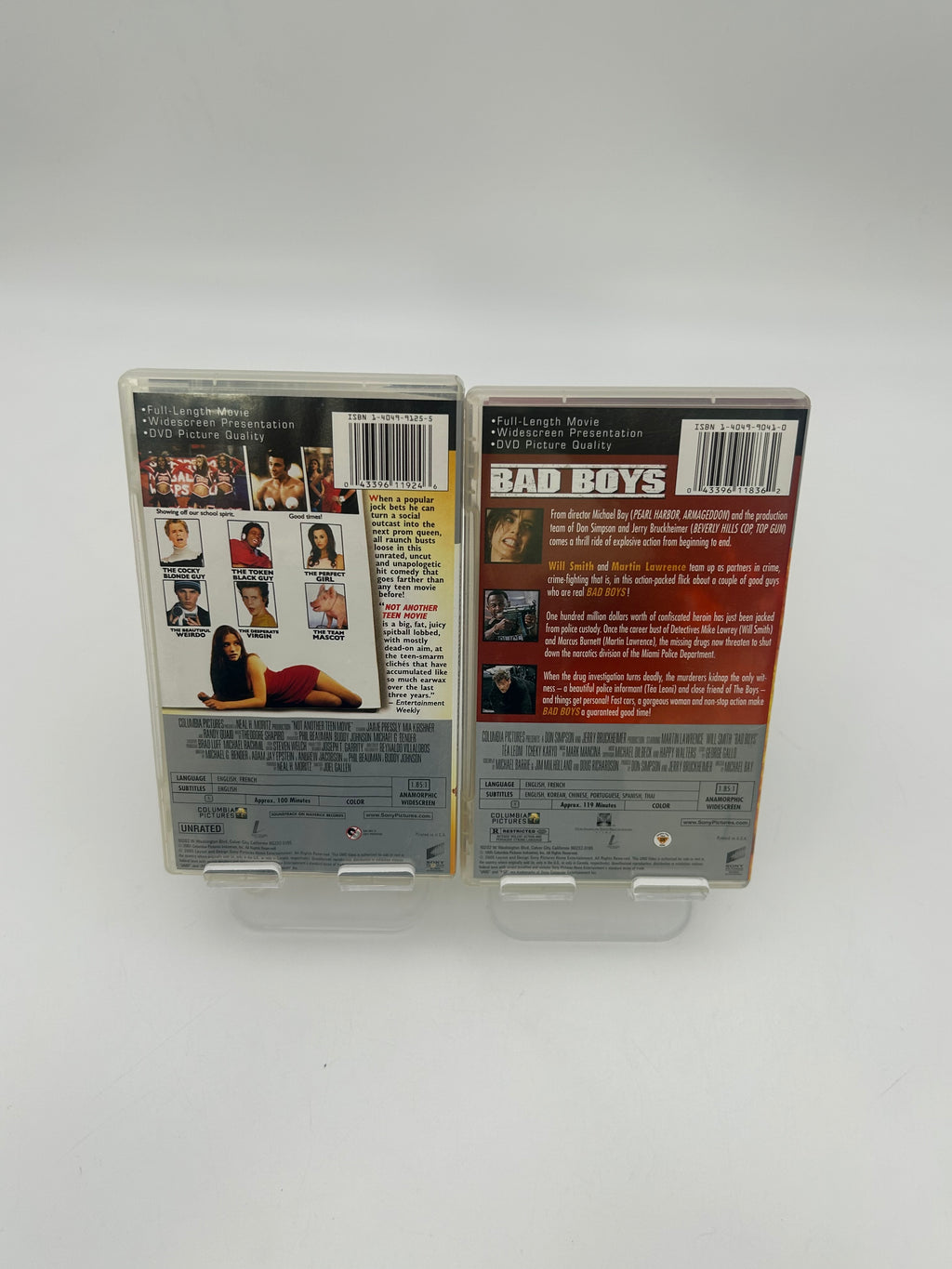 Lot of 2 PSP UMD Movies Not Another Teen Movie and Bad Boys PSP UMD - Used B