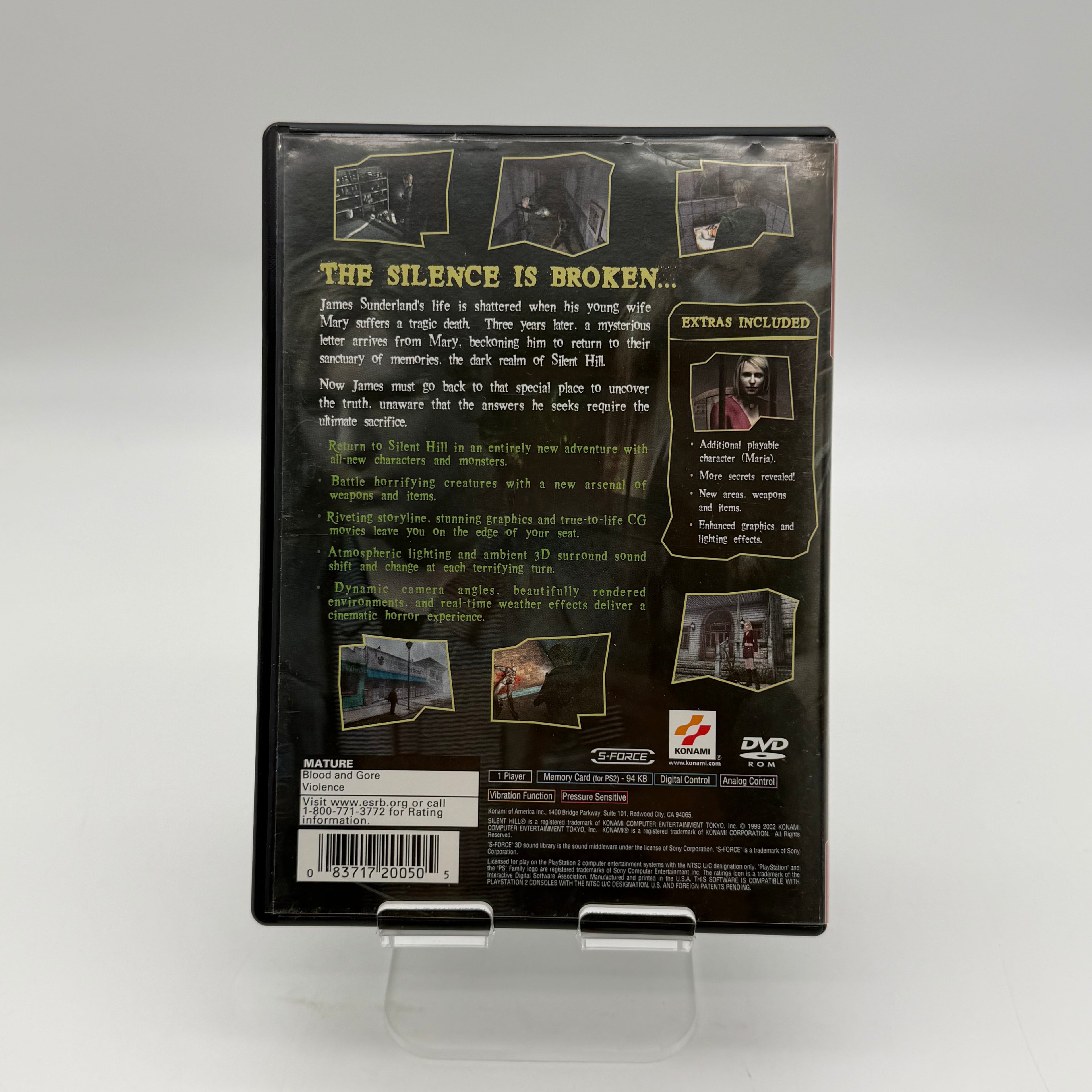 Silent Hill 2 (PlayStation 2, 2001) PS2 w/ Manual and Case