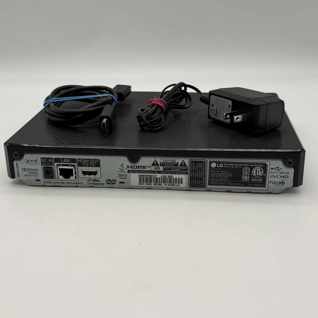 LG BP175 Blu-Ray DVD Player HDMI USB Network Streaming 1080p w/ Remote Tested
