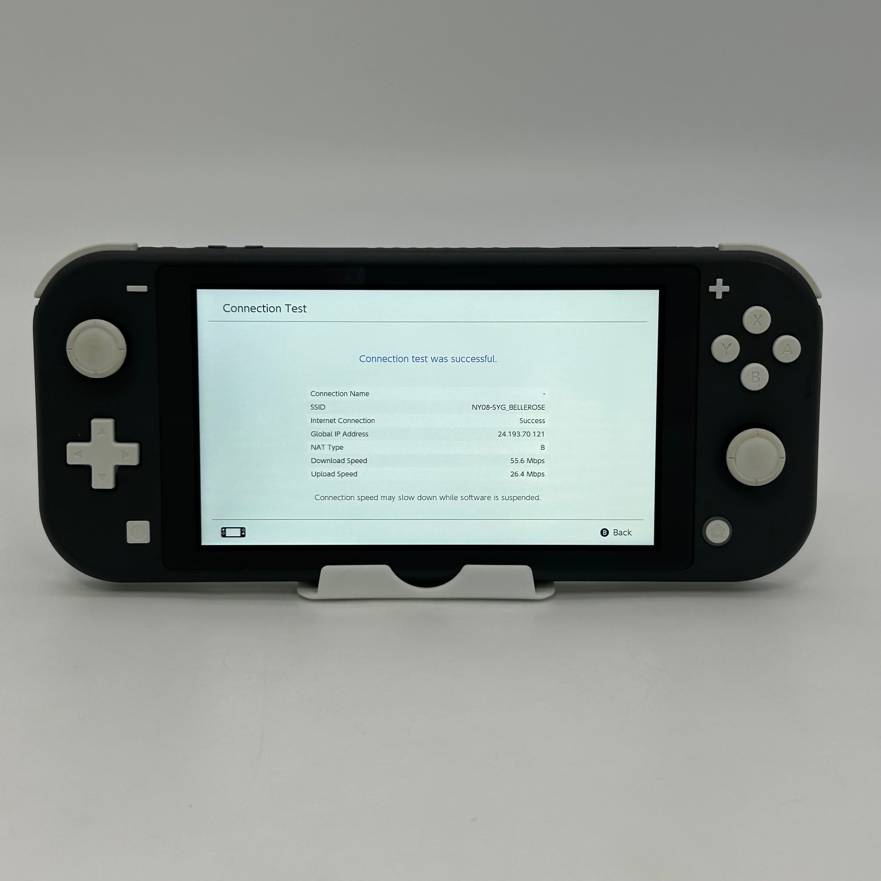 Nintendo Switch Lite Grey Console HDH-001 w/ OEM Charger Tested Working