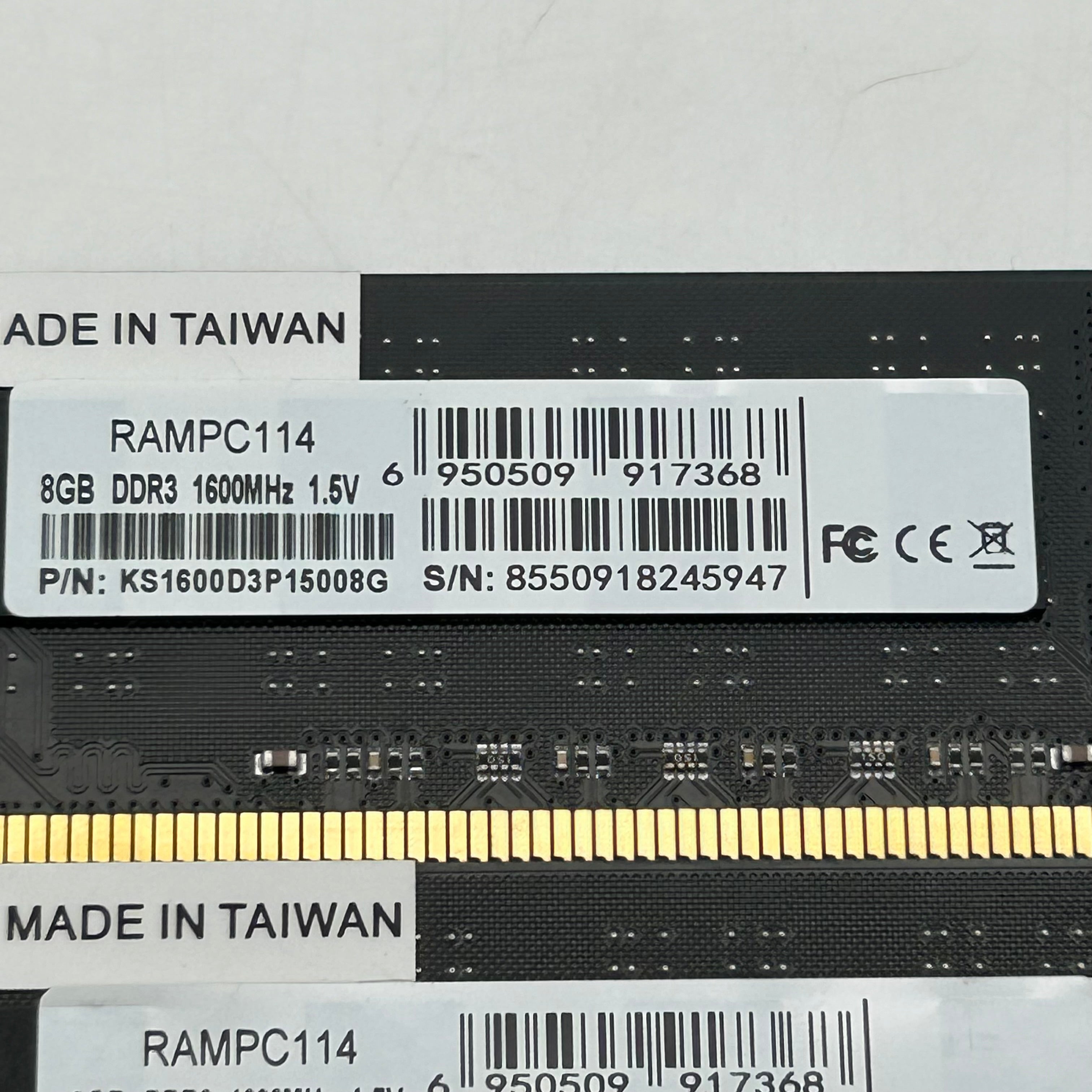 KingSpec 32GB DDR 3 RAM (4x8GB) 1600MHZ - KS1600D3P15008G