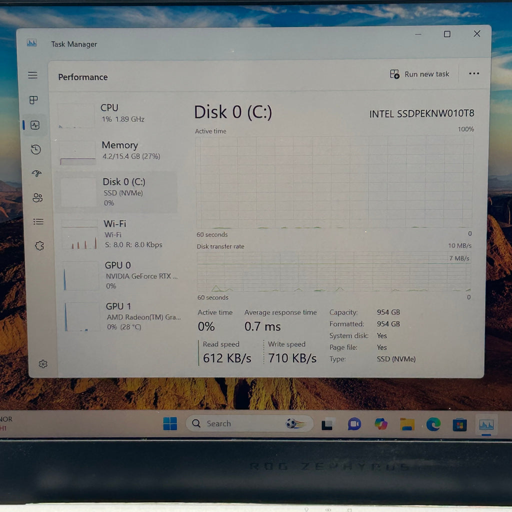 Asus ROG Zephyrus G14 GA401 14" Ryzen 9 4900HS 16GB RAM 1TB SSD GeForce RTX 2060