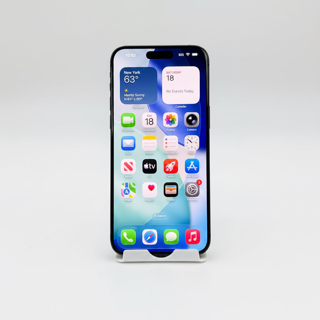 Unlocked Apple iPhone 15 Pro Max - 1TB Blue Titanium - Crack Back - 86% Batt