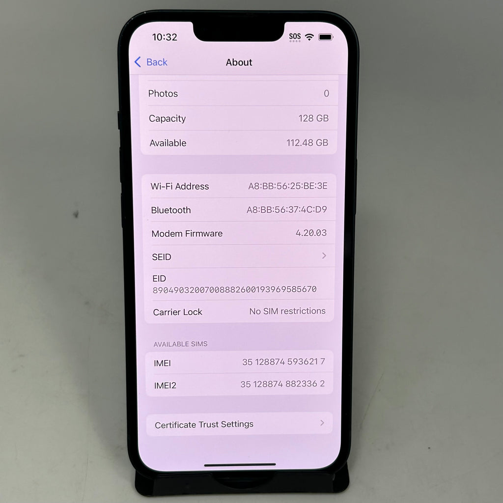 Apple iPhone 13 128GB Midnight Unlocked - 91%BH