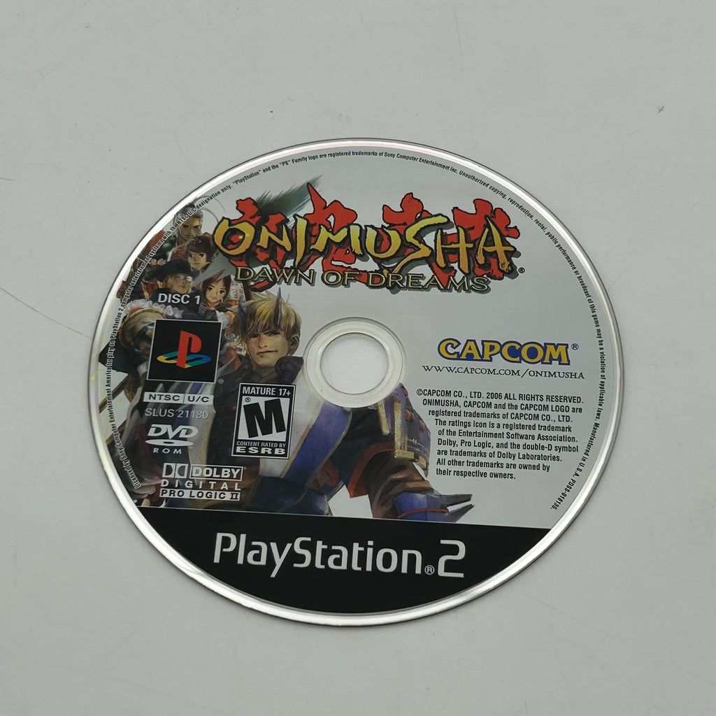 Onimusha: Dawn of Dreams PlayStation 2 PS2 - Disc Case Manual Inserts