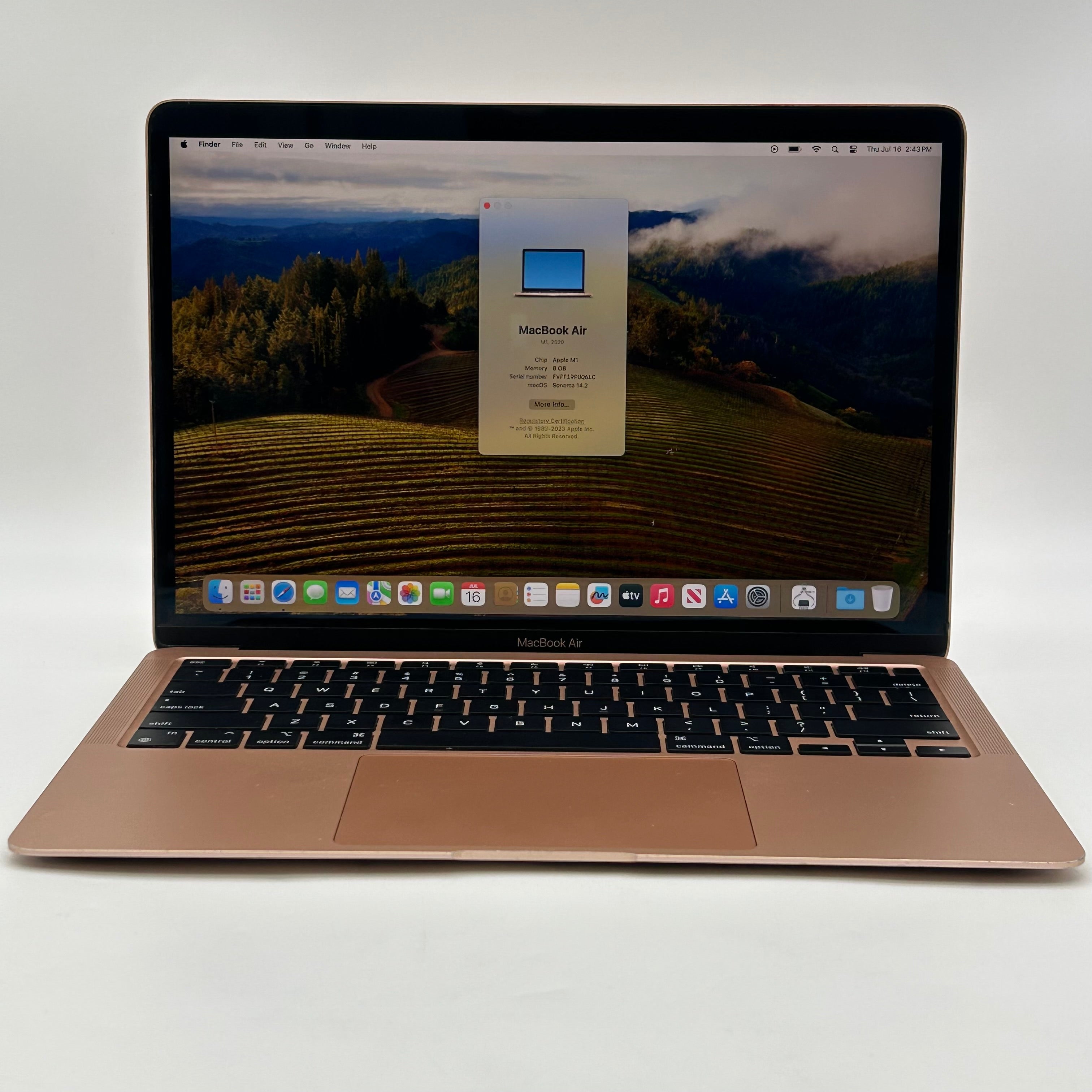 Apple MacBook Air 13" M1 A2337 2020 8GB RAM 256GB Rose Gold