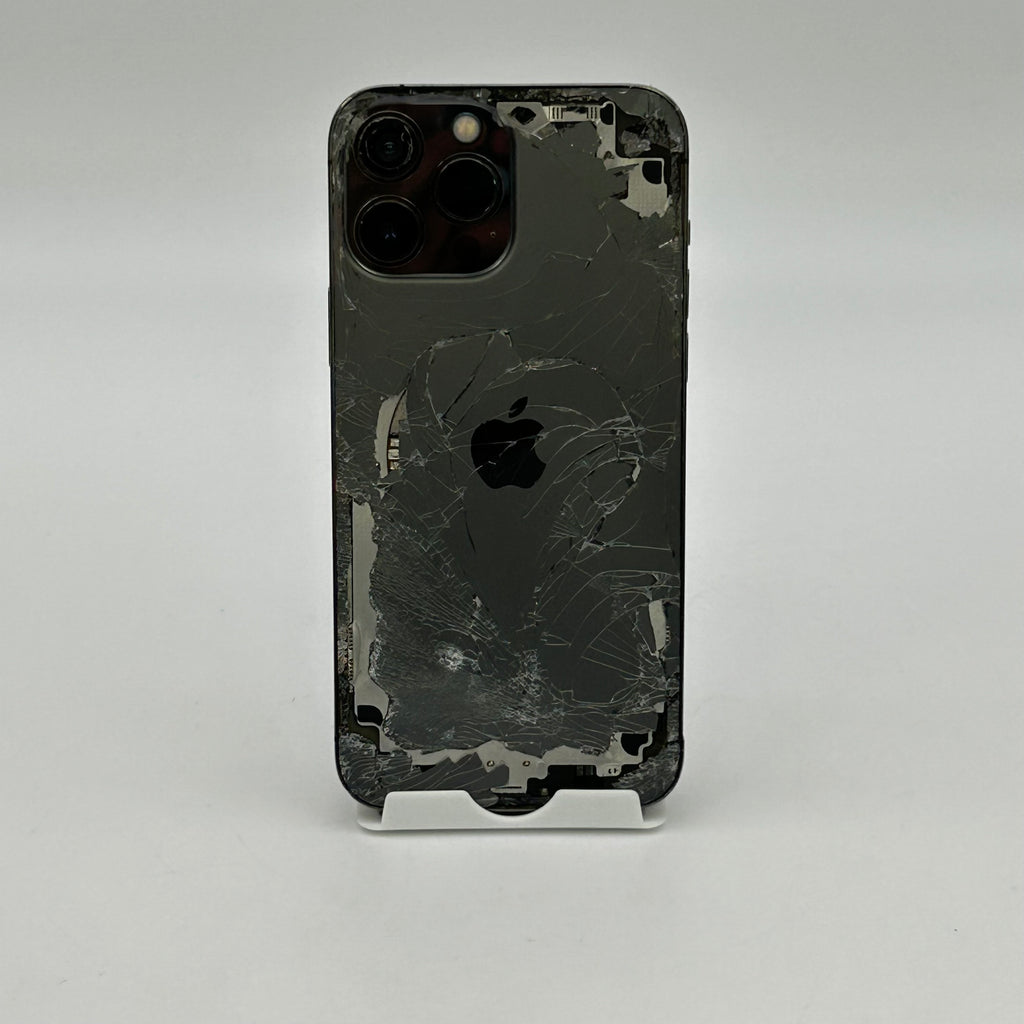 Apple iPhone 13 Pro Max (A2484) - 128GB - Black (Unlocked) Broken Screen/Back - READ