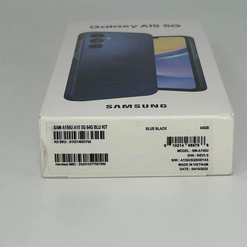 T-Mobile Samsung Galaxy A15 5G 4GB RAM 64GB SM-A156U Blue Black