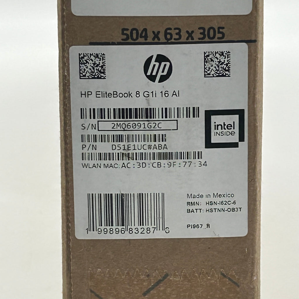 HP EliteBook 8 G1i 16 AI Ultra 7 268V 32GB RAM 512GB - WTY 2029