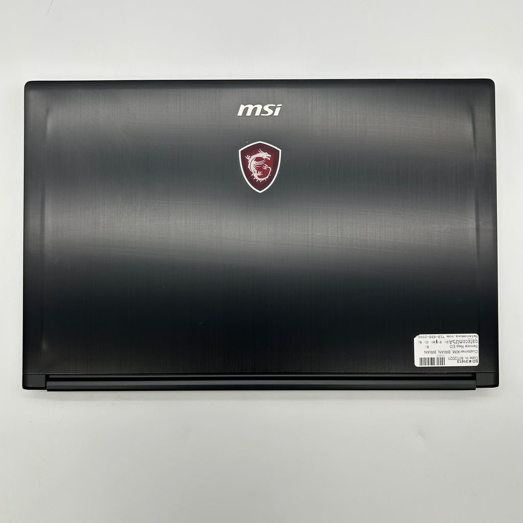 MSI GS63 Stealth 8RE 15.6" FHD 120Hz Intel Core i7-8750H 16GB RAM 256GB SSD 1TB HDD Black Gaming Laptop Used With Box
