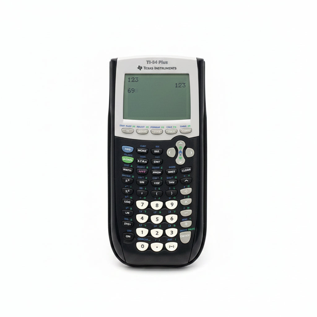 Texas Instruments TI-84 Plus Graphing Calculator W/ Cover - Tested & Working