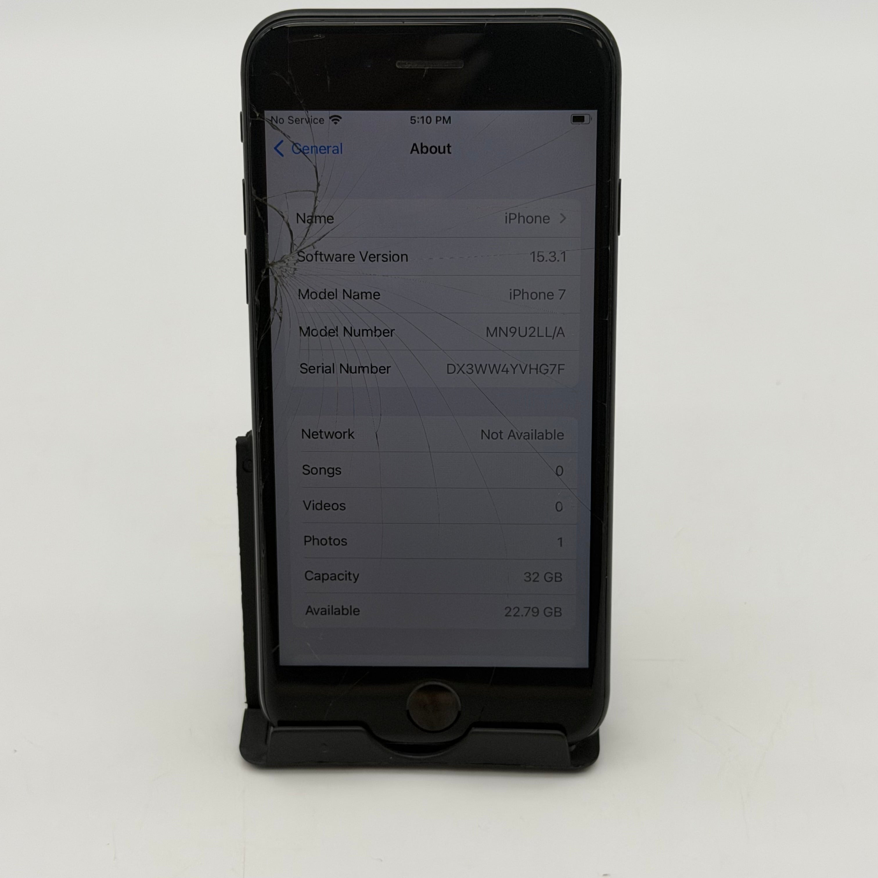 Apple iPhone 7 - 32GB A1778 Black | Tested & Working! READ