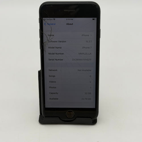 Apple iPhone 7 - 32GB A1778 Black | Tested & Working! READ