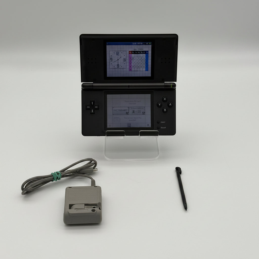 Nintendo DS Lite Pokemon Dialga And Palkia Edition Console w/ Charger & Stylus - Tested