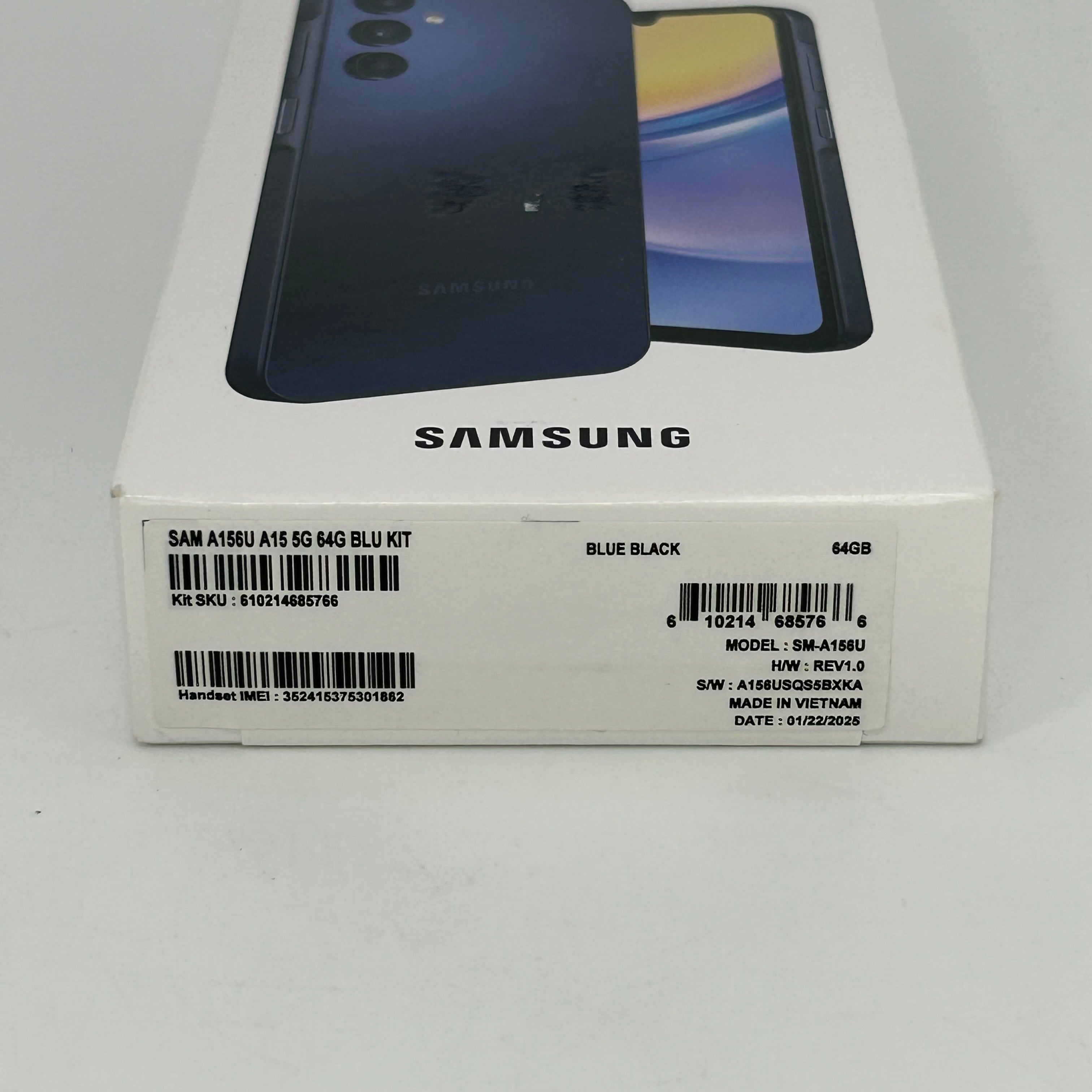 T-Mobile Samsung Galaxy A15 5G 4GB RAM 64GB SM-A156U Blue Black