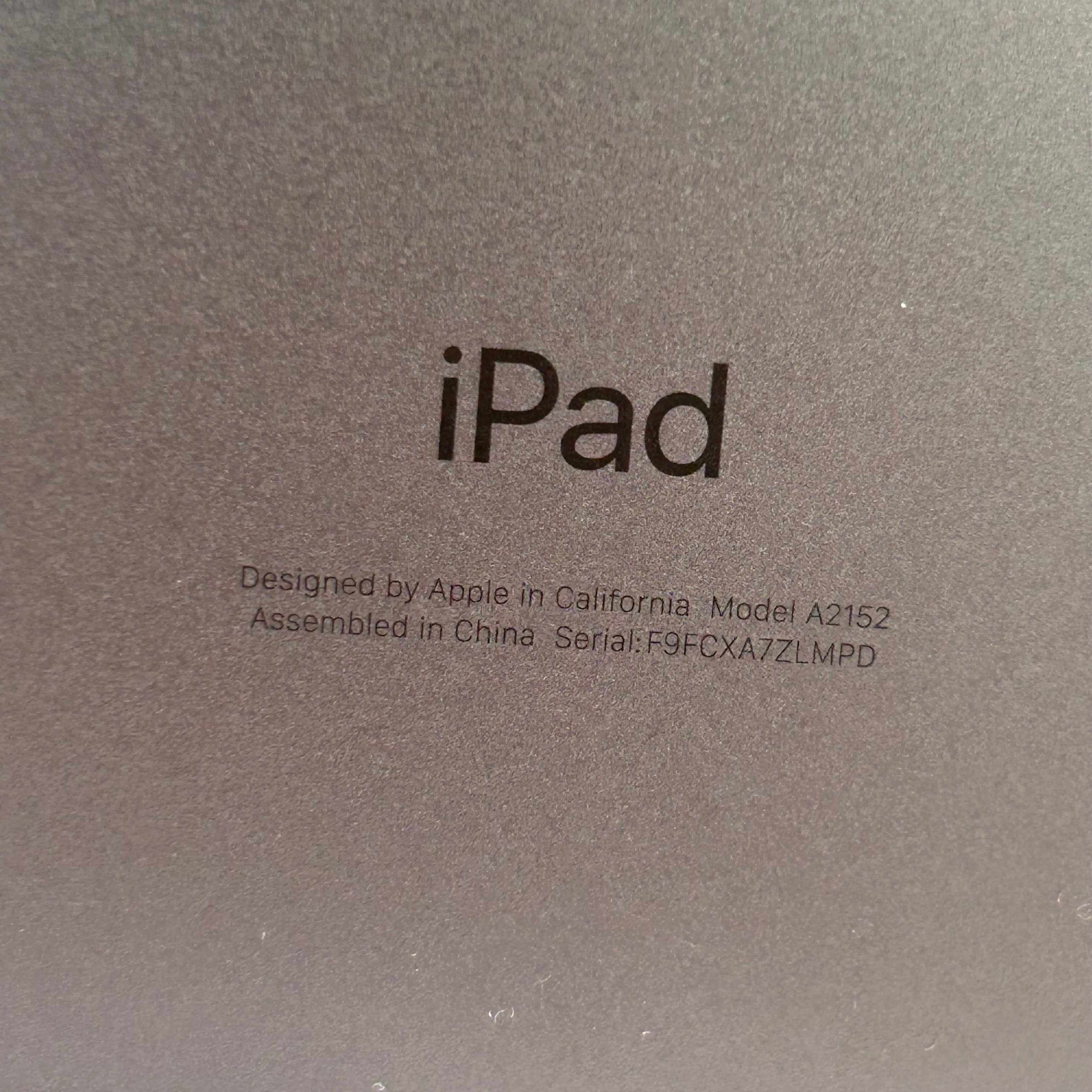 Apple iPad Air 3 (3rd Gen) 64GB Wi-Fi Space Gray A2152 - Tested & Working
