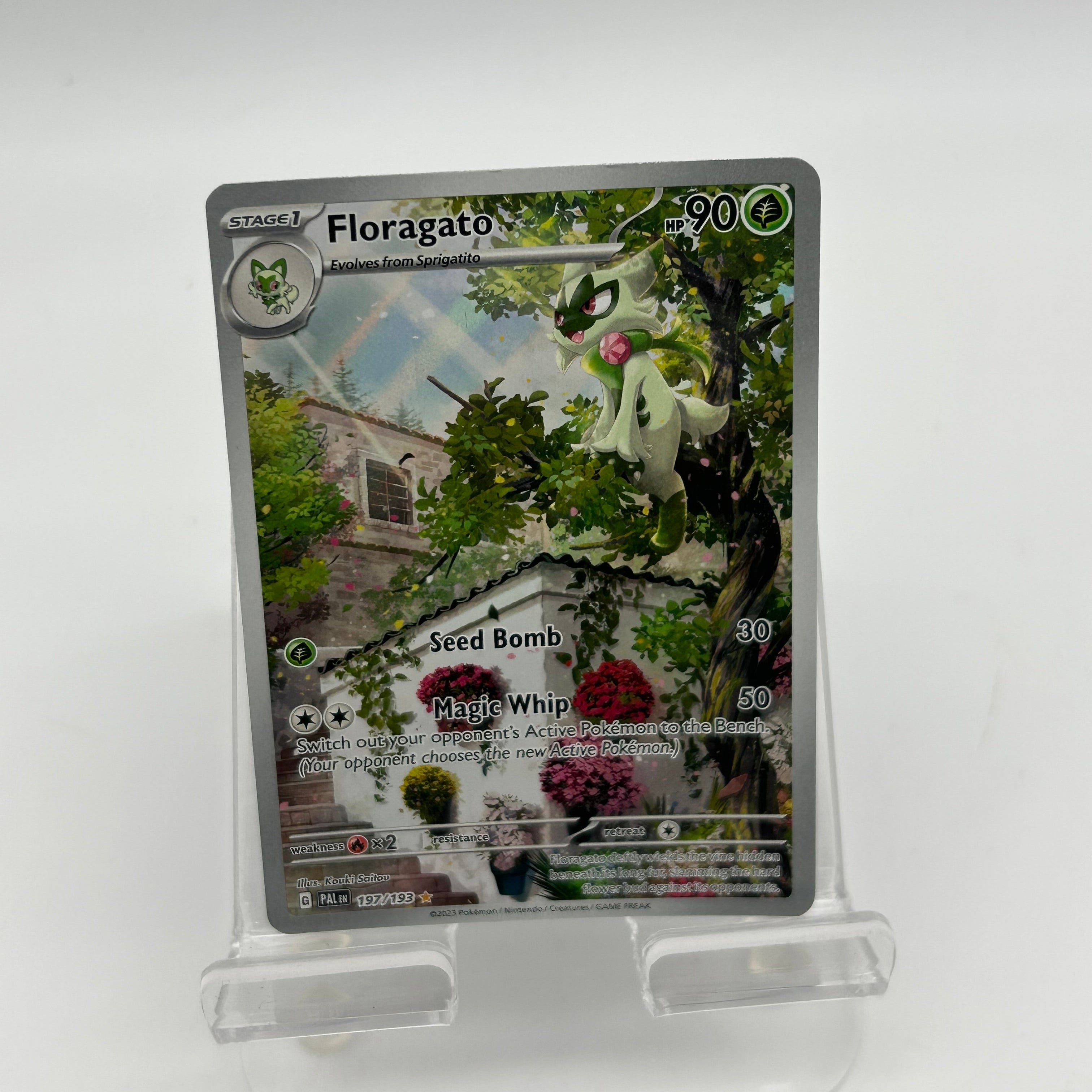 Pokemon Floragato #197/193 Black Used - A Raw Ungraded