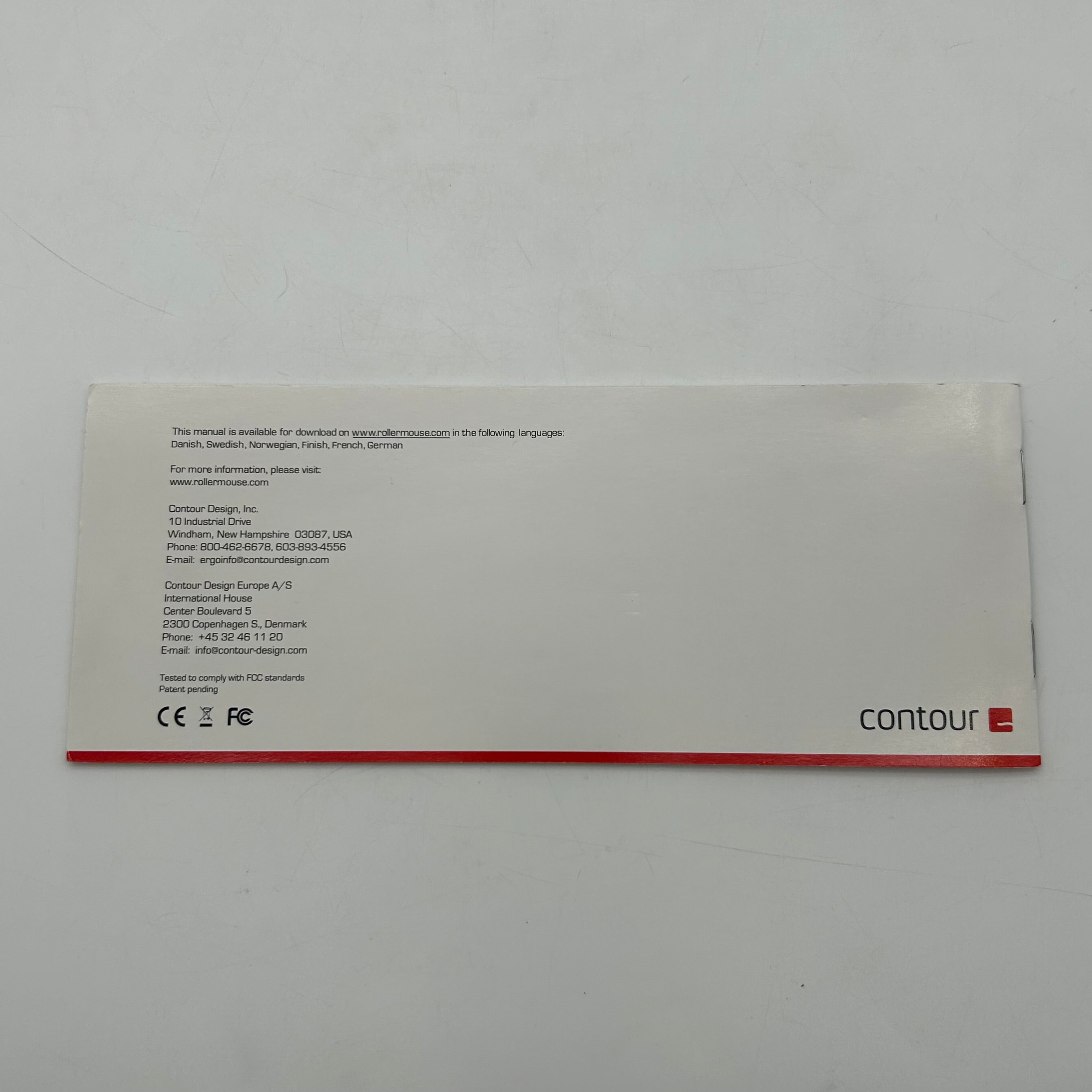 Contour Roller Mouse Red Wired Tested